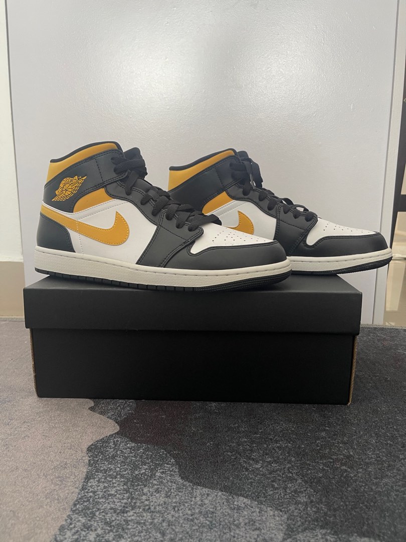 jordan 1 mid pollen mens