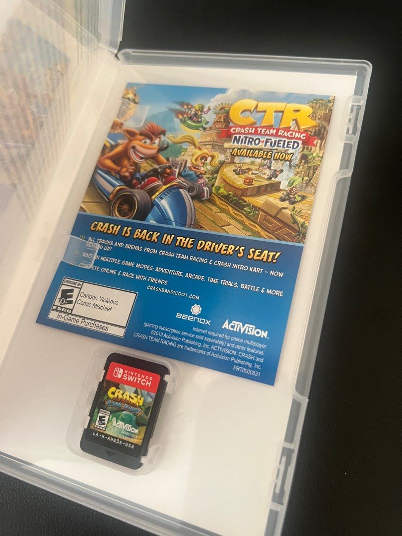 Nintendo Switch Crash Bandicoot N. Sane Trilogy (Category: Nintendo) located in Quezon City. Submitted by francisella69 (Listing ID 1294750314, Image 3). Description: .