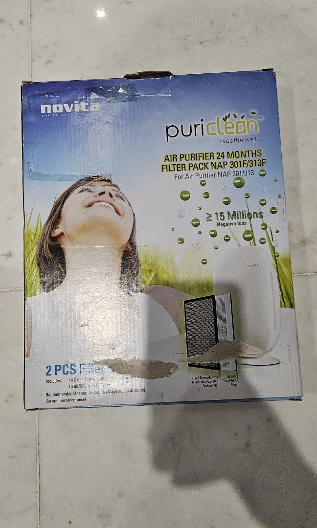 Novita Puri Clean Filter Pack NAP 301F 313F TV Home Appliances Air Purifiers Dehumidifiers on Carousell