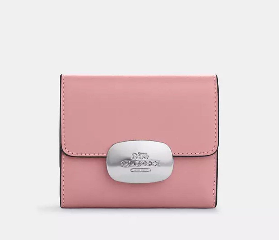 💯ORIGINAL COACH ELIZA SMALL WALLET TRUE PINK (Category: Luxury Bags & Wallets) located in Quezon City. Submitted by ashongsstore (Listing ID 1294769260, Image 2). Description: 🇵🇭AVAILABLE🇵🇭 Small Eliza Wallet Style NumberCP255 Measurements Length: 4.25” Height: 3.75” Materials: Signature coated canvas and smooth leather Features: Outside snap coin pocket Inside open pockets Snap closures Full-length bill compartment Six credit card slots.