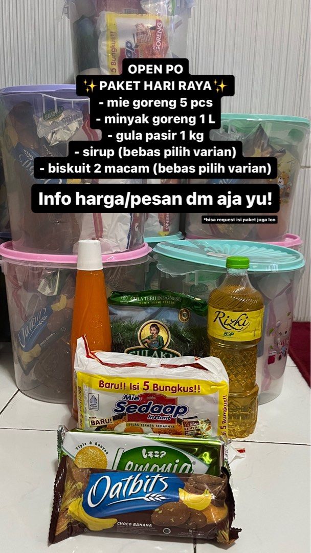 PAKET BINGKISAN HARI RAYA, Makanan & Minuman, Snek di Carousell