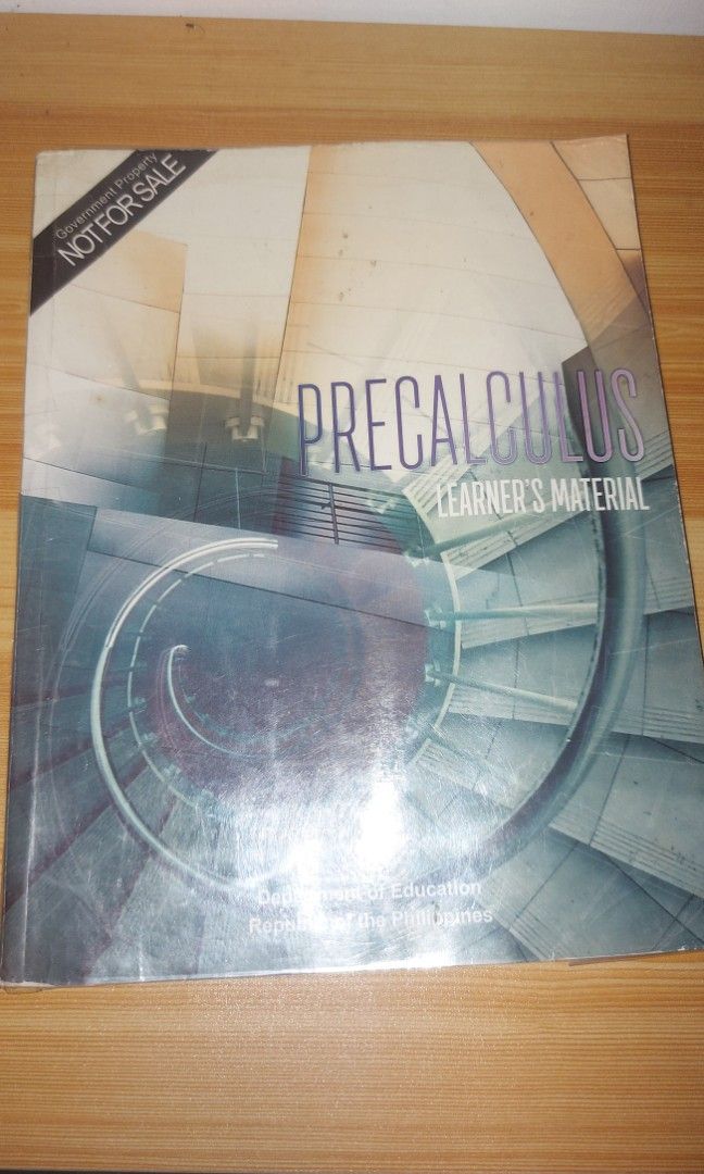 MUST HAVE: Pre-Calculus especially for shs (Category: Textbooks) located in Taguig. Submitted by saxysaxy14 (Listing ID 1294739065, Image 1). Description: better bili na kayo nito for advance study. laking bagay if meron kayo nito kasi pwede kayong mag recite.