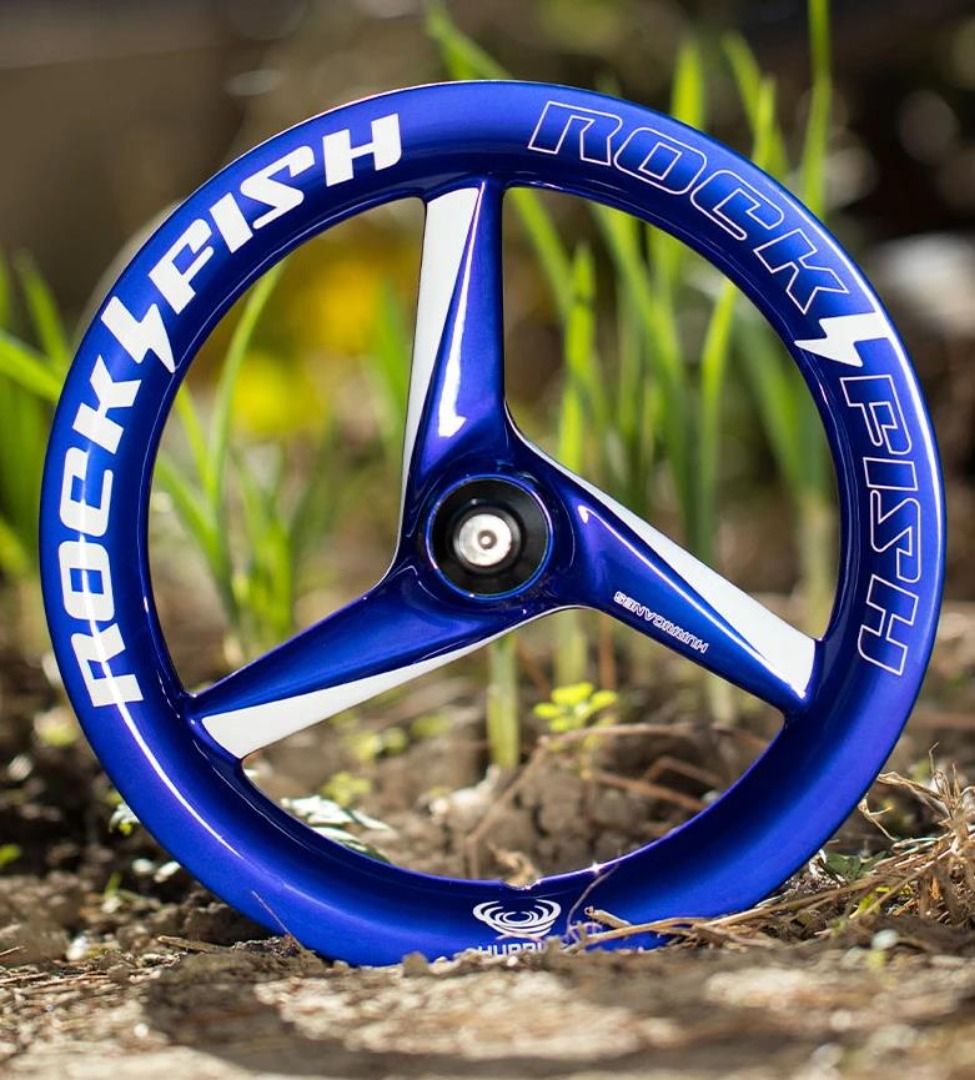 Rockfish Push Bike Carbon 3 Spoke Wheelset - FT-Hurricane