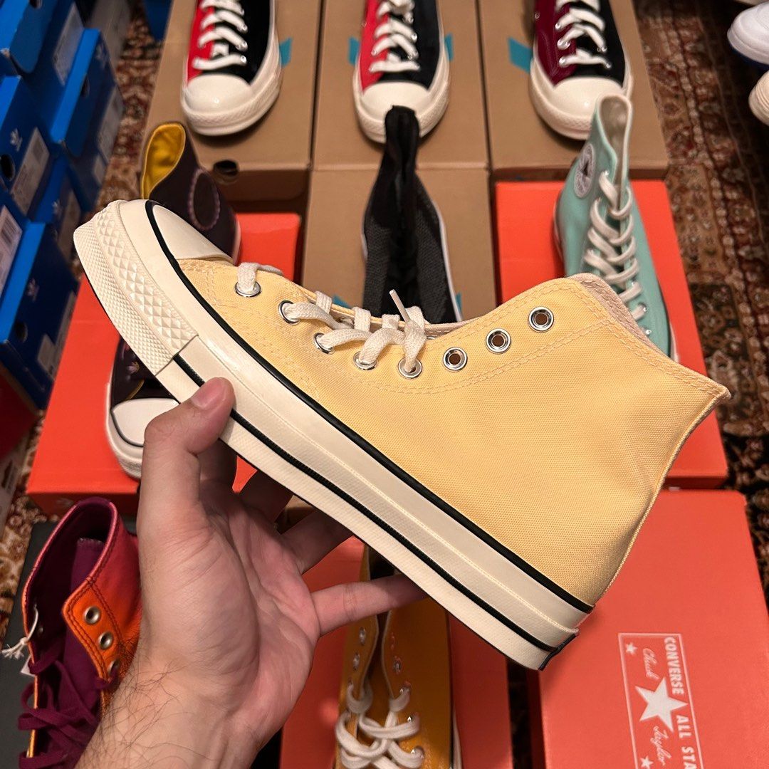 RAYA CLEARANCE CONVERSE CHUCK TAYLOR 70 HI SUNNY OASIS Men s Fashion Footwear Sneakers on Carousell