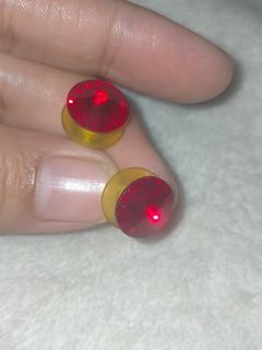 Red Swarovski Stud Earrings