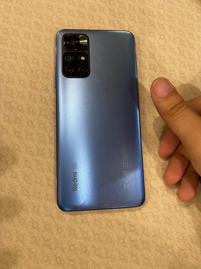 Redmi Note 11s 5G (Category: Xiaomi) located in Quezon City. Submitted by icytags (Listing ID 1294735614, Image 3). Description: Selling my pre loved xiomi redmi note 11s 5G. Price negotiable. Specs: 6+2 Ram 128Gb storage 6’6 inch LCD 90Hz Dual sim OS Android 11, MIUI 14 Chipset Mediatek Dimensity 810 (6 nm) CPU Octa-core (2x2.4 GHz Cortex-A76 & 6x2.0 GHz Cortex-A55) GPU Mali-G57 MC2 Camera : 50 MP, f/1.8, 26mm (wide), PDAF 8 MP, f/2.2, 119˚ (ult