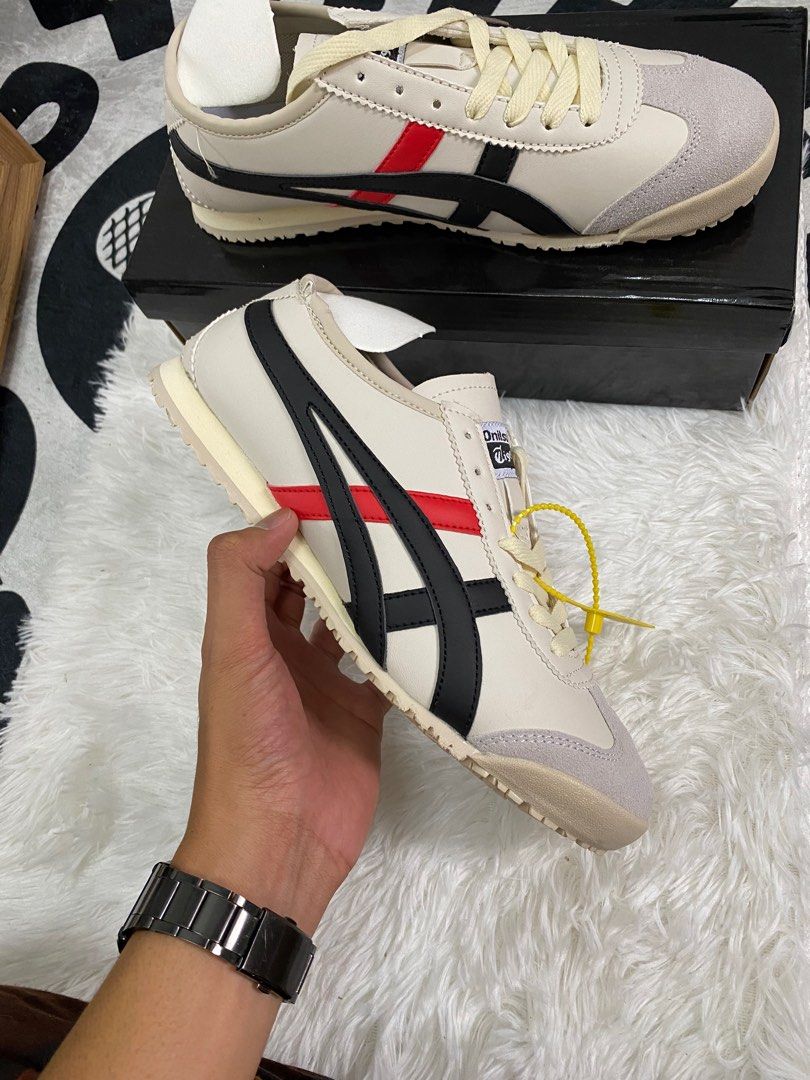 Restock Tiger kembali Asics Onitsuka Tiger Cream Red Black Size 41 42 43 44 45 RM75.00