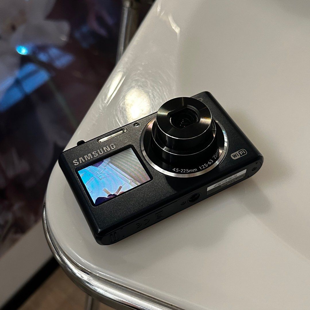 Samsung DV150F Front LCD Digital Camera (Category: Cameras) located in Manila. Submitted by patriciaxxxx (Listing ID 1294761670, Image 2). Description: ⋆ ˚｡⋆୨ Samsung DV150F Digicam ୧⋆ ˚｡⋆ ✧˖° 16.2 mp ✧˖° ccd sensor ✧˖° FRONT LCD SCREEN 🪞✨ ✧˖° fully functional- zoom, flash, and all buttons working in good condition with: ༘⋆ no scratches on body; very minimal dent on body ༘⋆ no scratches on both screens inclusion: 🖇️ unit & battery ‧₊˚ 🖇️ sd ca