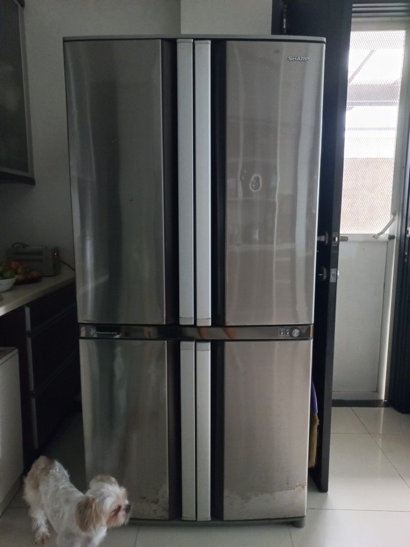 Sharp Refrigerator and Freezer (Category: Refrigerators and Freezers) located in Quezon City. Submitted by goldenmomma (Listing ID 1294767194, Image 1). Description: Sharp Frost Free French Door / 4 Door Size : Height: 7Ft Width: 35in Depth: 32in Working Location : Commonwealth RFS : upgrade.