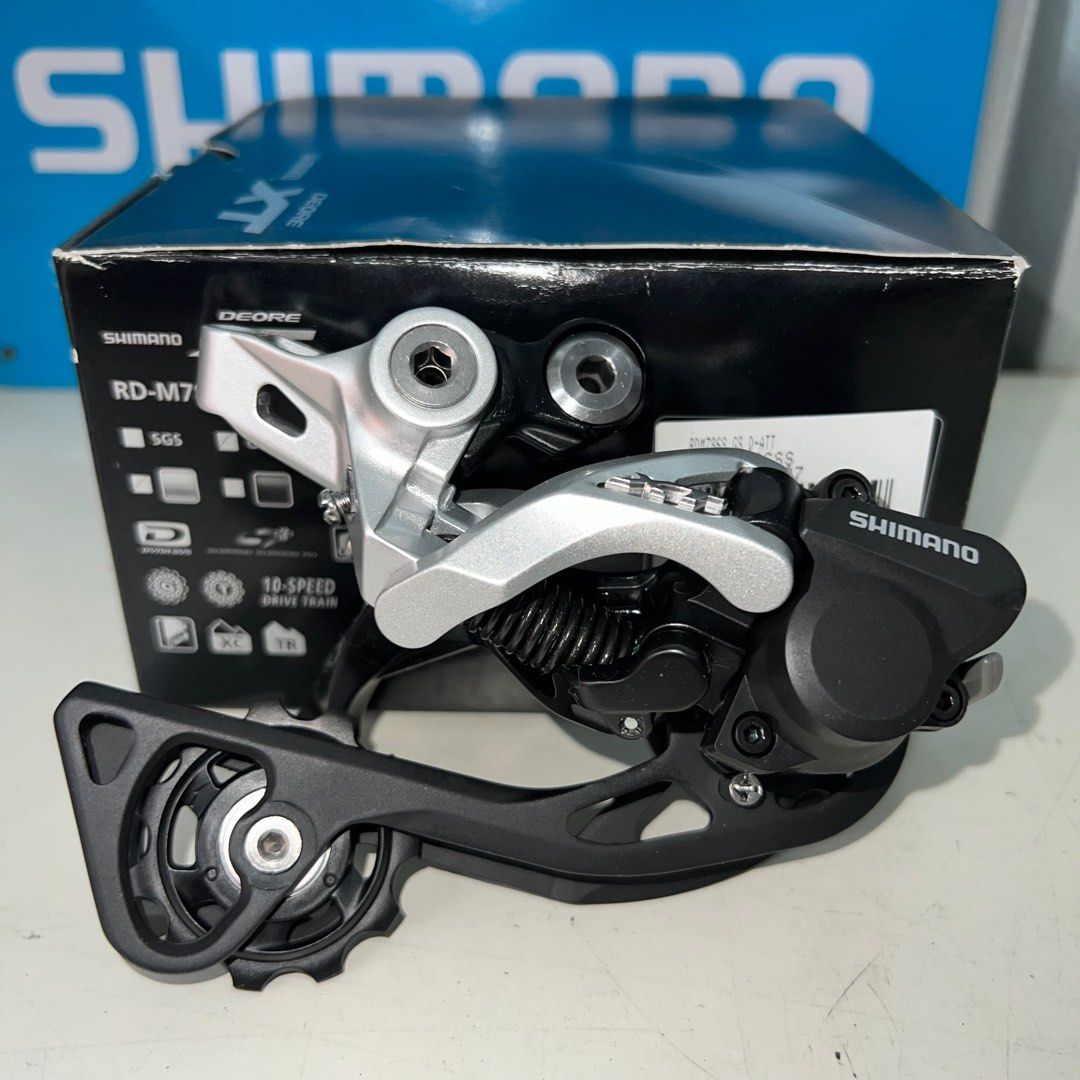 Shimano Deore XT RD M786 GS Silver rear derailleur Sports Equipment Bicycles Parts Parts Accessories on Carousell