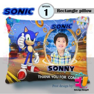 sonic souvenir pillow