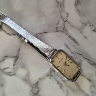 Tissot vintage silver rectangle  shape women's watch