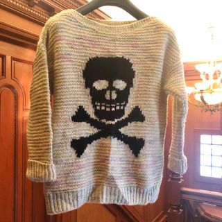TOPSHOP AUTHENTIC Skull Sweater Pullover