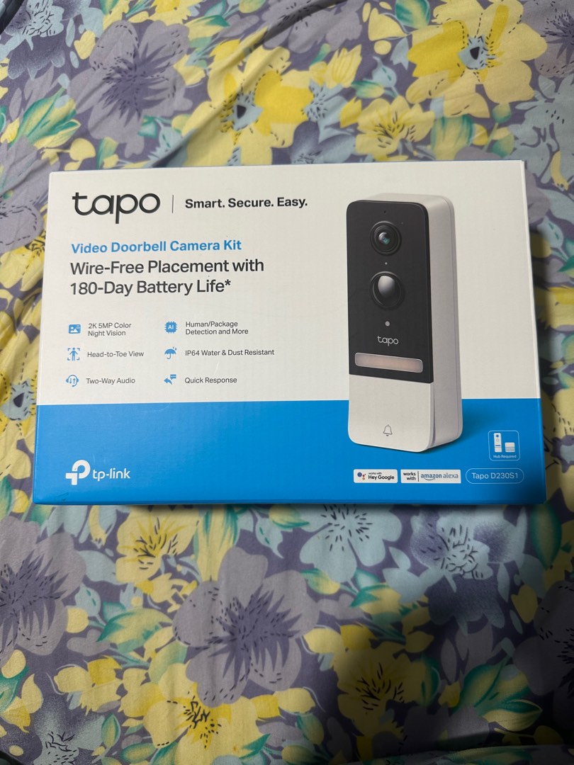 tp link tapo video doorbell camera kit