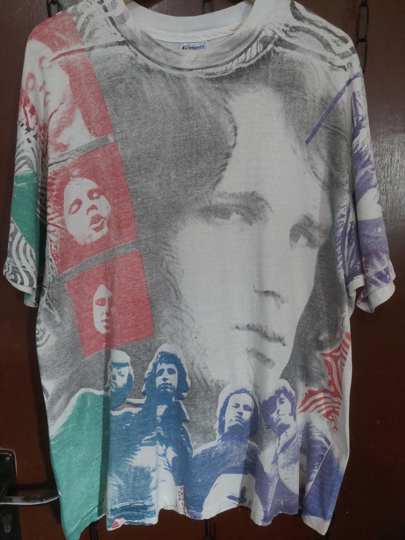 Tshirt Vintage 90s AOP Jim Morrison The Doors, Fesyen Pria