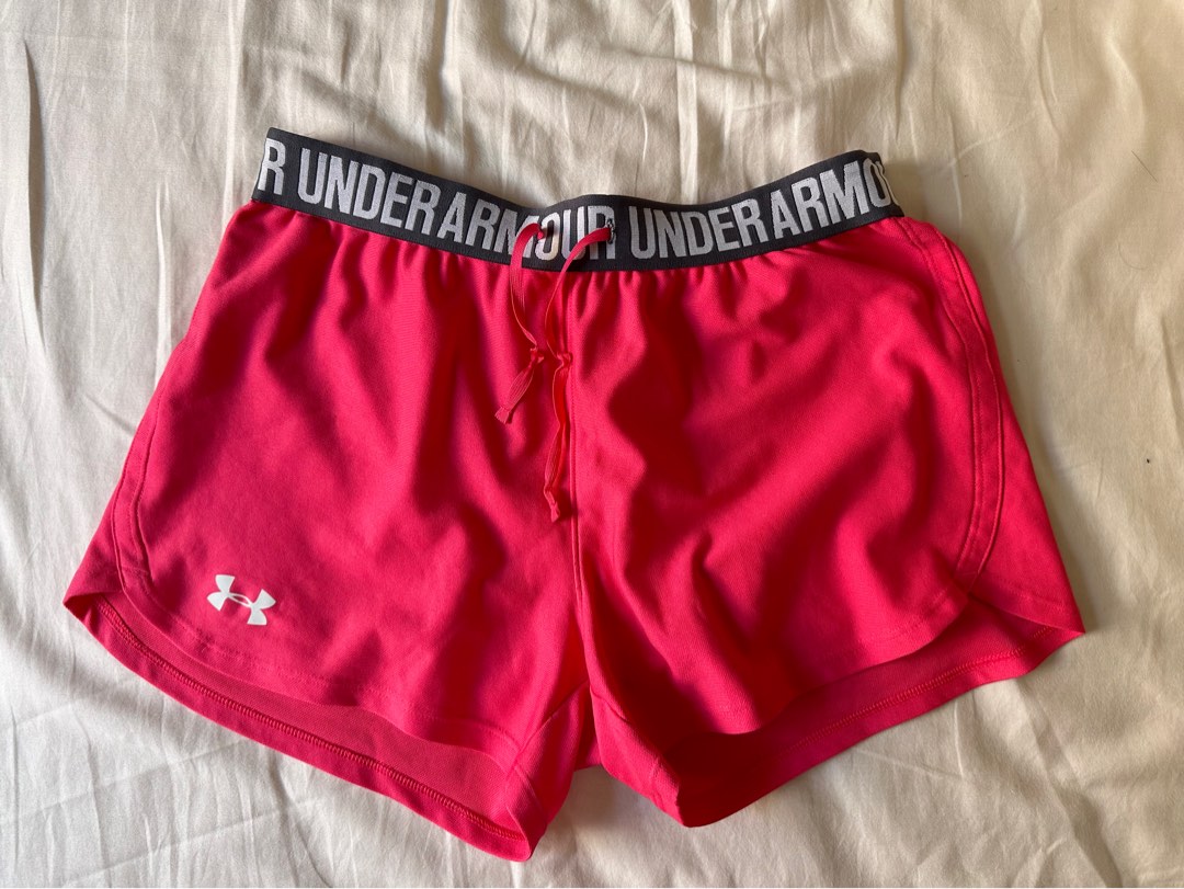 Hot pink under armour shorts online