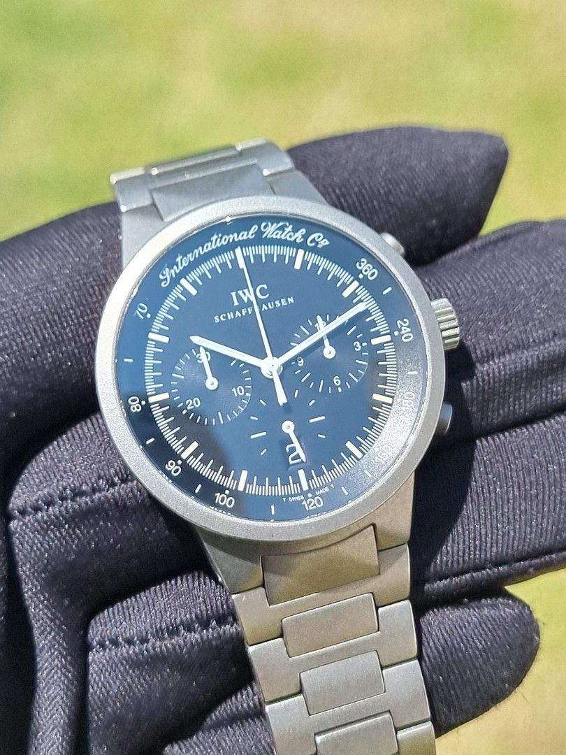 UNDER WARRANTY 2025 IWC GST CHRONO CHRONOGRAPH QUARTZ IW3727001 IW3727 001 IW 3727 TITANIUM