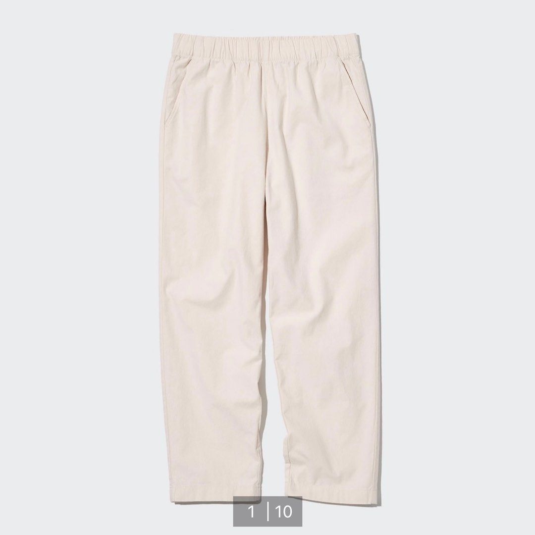 Uniqlo Cotton Relaxed Ankle Pants, Women's Fashion, Bottoms, Other Bottoms  on Carousell