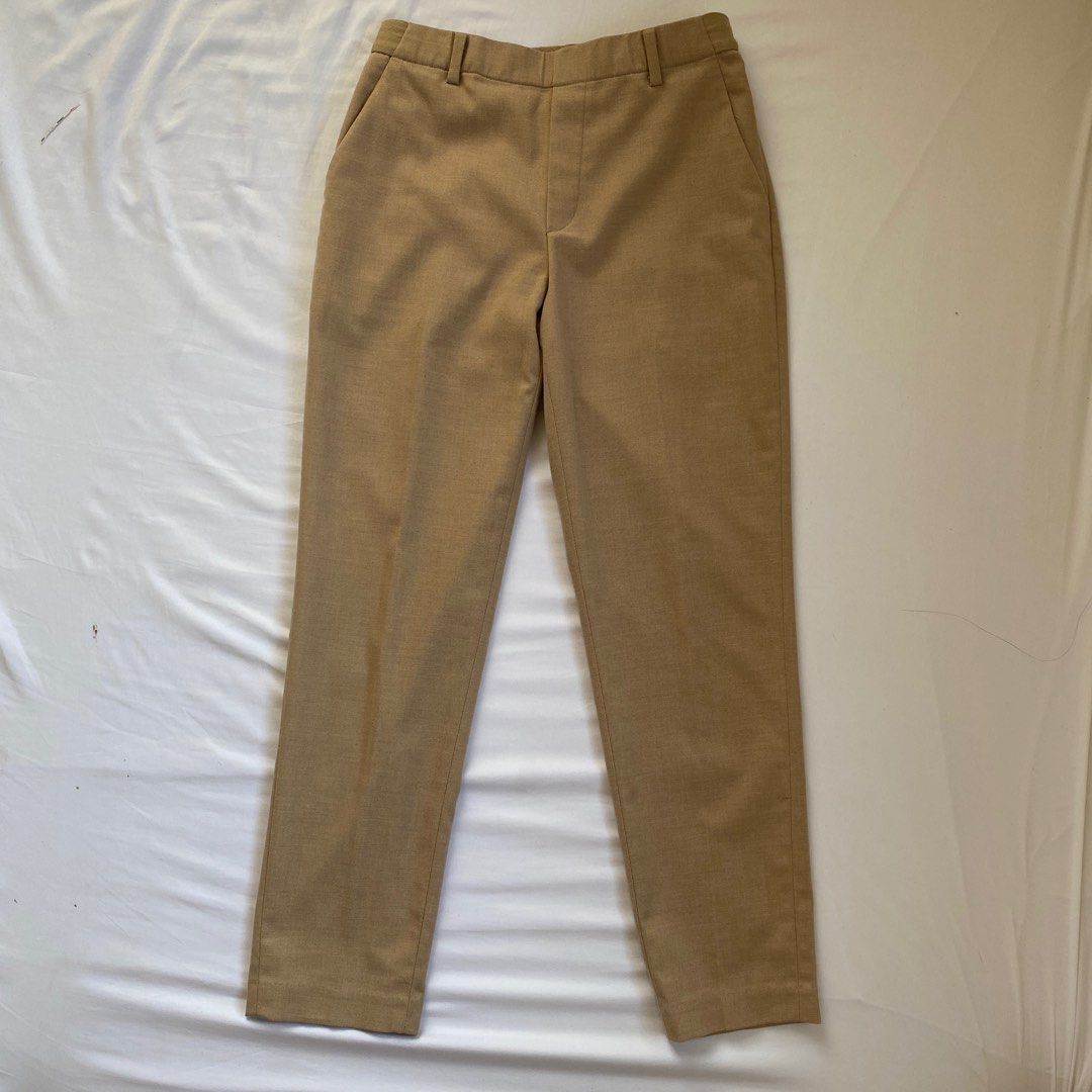 NWT Uniqlo Women's EZY Ankle Length Pants Beige XL