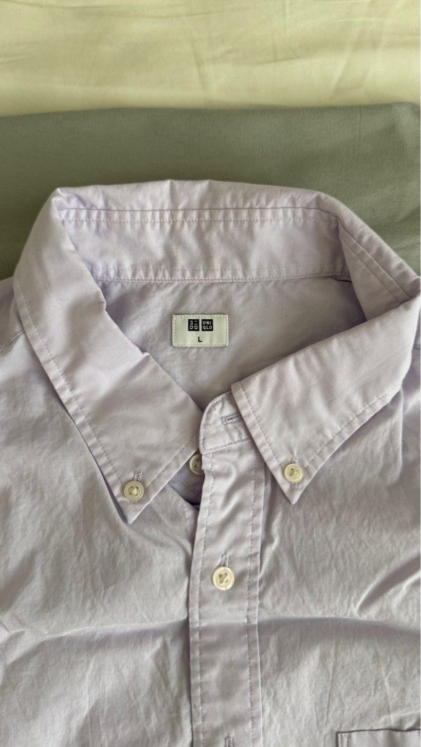 UNIQLO light purple shirt (Category: Tshirts & Polo Shirts ) located in Quezon City. Submitted by johnmercado (Listing ID 1294664400, Image 2). Description: UNIQLO Light purple long sleeves Size large Used once RFS: used only for a wedding, I don’t need it anymore METRO MANILA ONLY SHIPPING NOT INCLUDED.