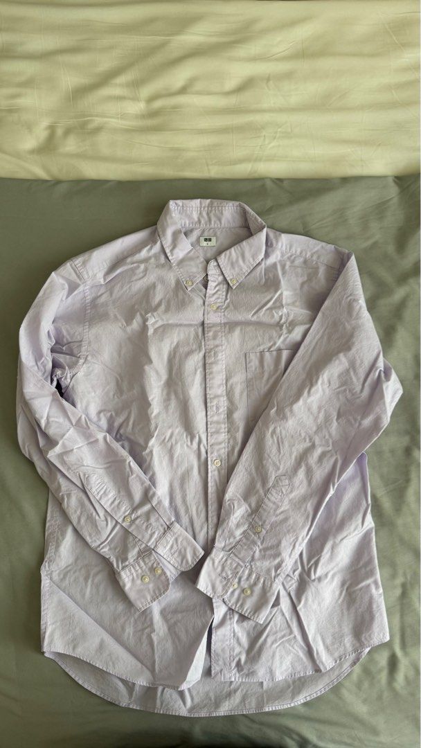 UNIQLO light purple shirt (Category: Tshirts & Polo Shirts ) located in Quezon City. Submitted by johnmercado (Listing ID 1294664400, Image 1). Description: UNIQLO Light purple long sleeves Size large Used once RFS: used only for a wedding, I don’t need it anymore METRO MANILA ONLY SHIPPING NOT INCLUDED.