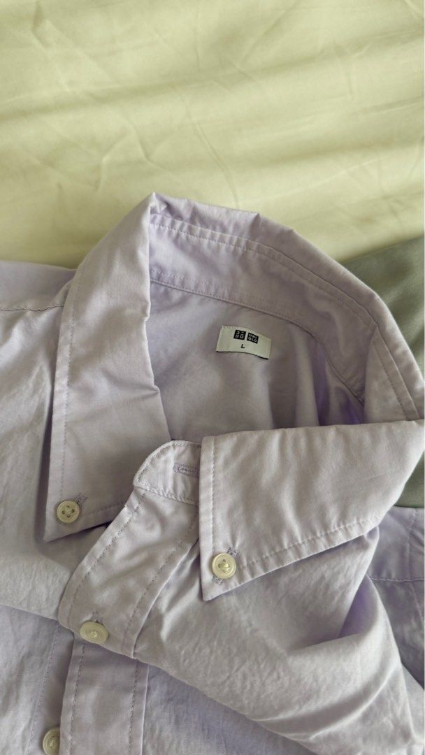 UNIQLO light purple shirt (Category: Tshirts & Polo Shirts ) located in Quezon City. Submitted by johnmercado (Listing ID 1294664400, Image 3). Description: UNIQLO Light purple long sleeves Size large Used once RFS: used only for a wedding, I don’t need it anymore METRO MANILA ONLY SHIPPING NOT INCLUDED.
