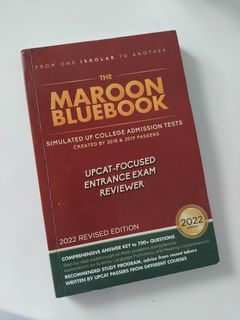 UPCAT Maroon Bluebook 2022 EDITION