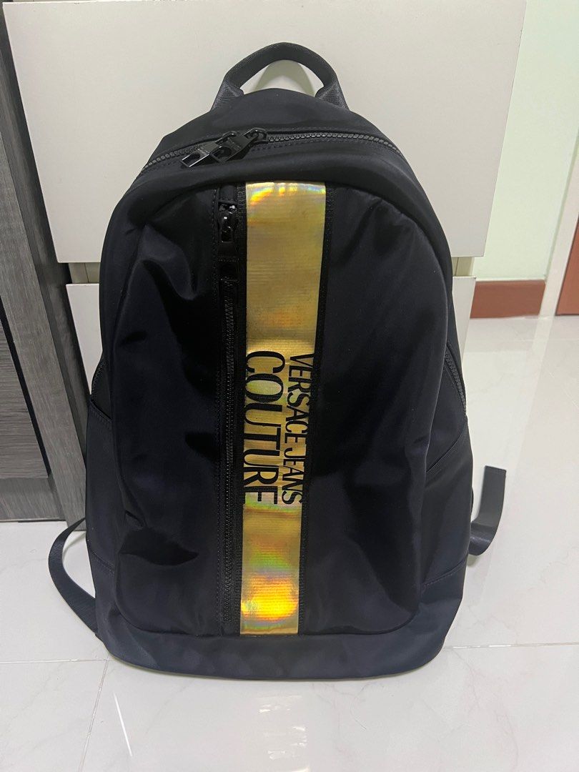 Versace Jean Couture Logo Backpack Luxury Bags Wallets on Carousell