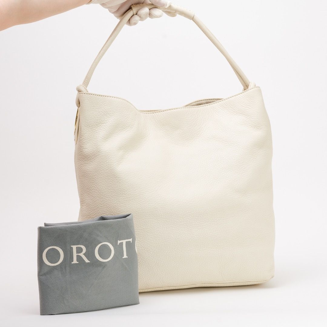 Vintage Oroton large white leather tote like new