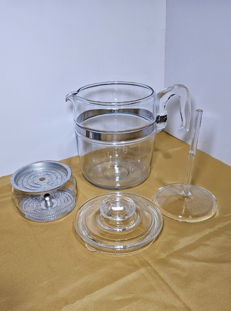Countertop Pyrex Vintage Pyrex 9 Cup Coffee Pot Flameware Percolator (Complete #7759-B ...
