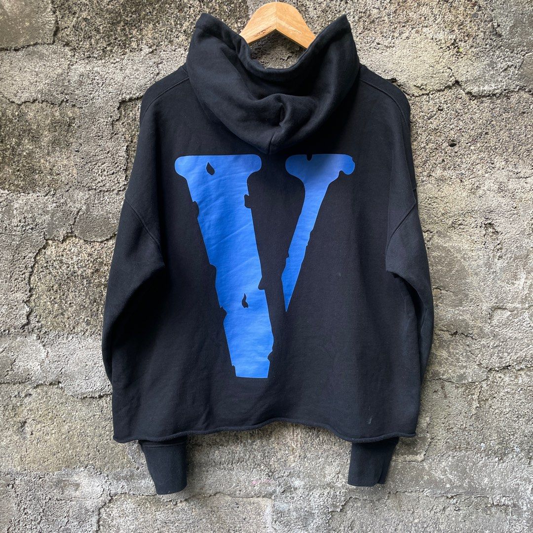 Vlone blue hoodie hotsell