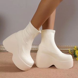White Platform Boots