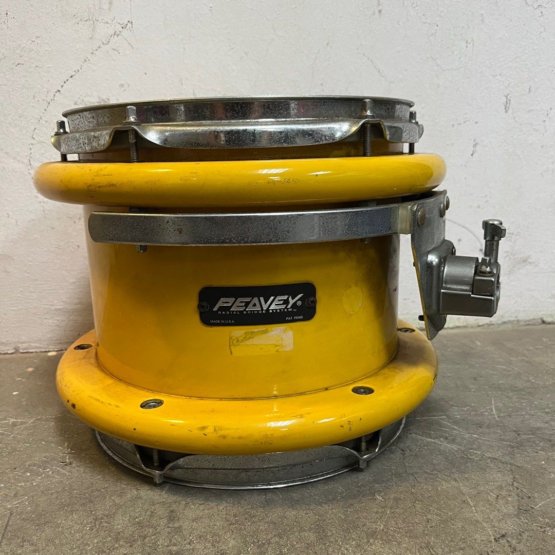 1994 Peavey RBS1 10” x 9” Drum Gloss Yellow, Hobbies & Toys, Music