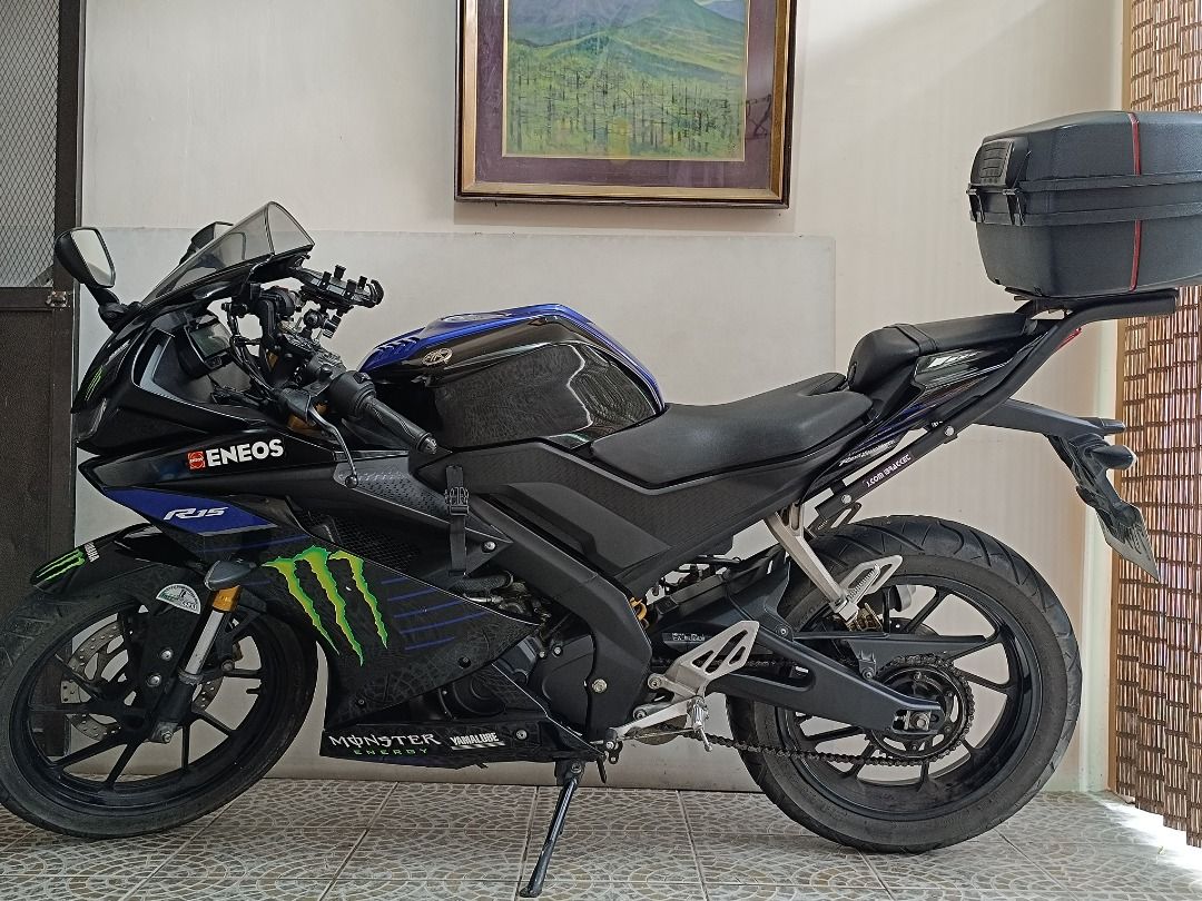 2020 R15 V3 Monster Edition (Black/Blue Color), Motorbikes, Motorbikes ...