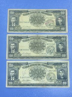 20 Pesos English Series (3 pcs)