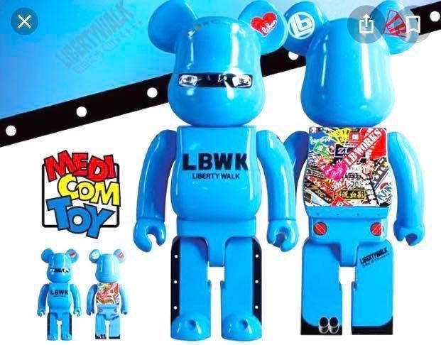 清貨特價Bearbrick 1000% 400% 100% set LBWK Liberty Walk Ribaken