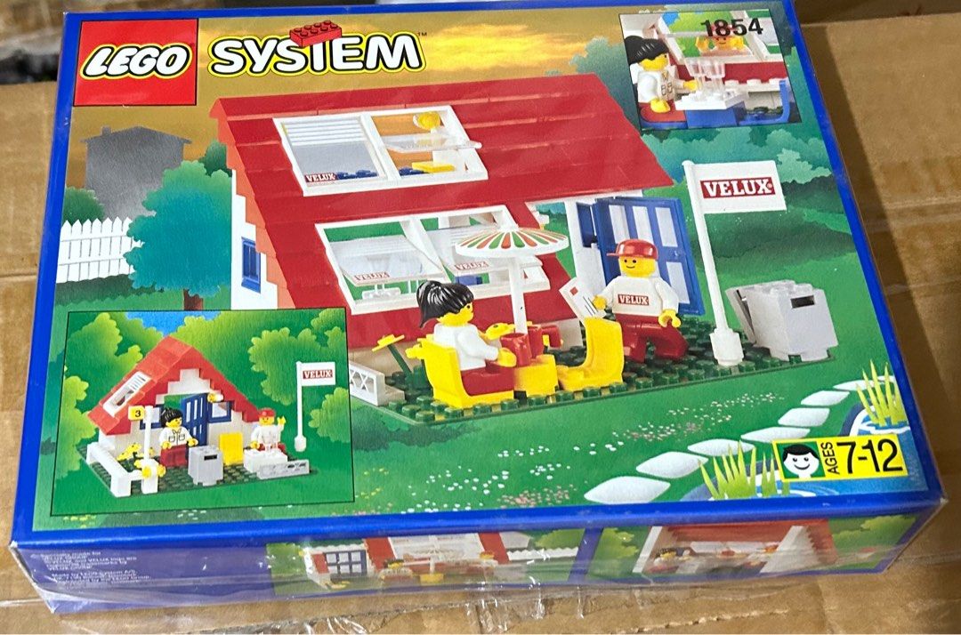 絕版全新未開封System LEGO 1854 House with Roof-Windows (VELUX 