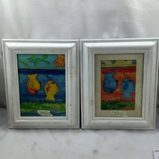 AD185  Wall decor 8" x 6" in Solid wood frame from UK for 290 each