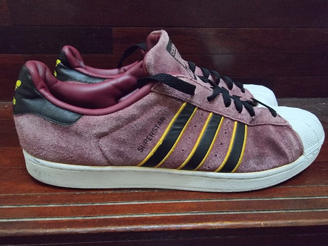 Adidas Superstar Marroon preloved Men s Fashion Footwear Sneakers on Carousell
