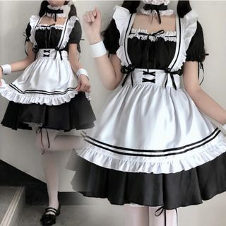 Anime Maid Cafe Kawaii Lolita Cosplay Costume Set