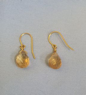Anne klein citrine earrings