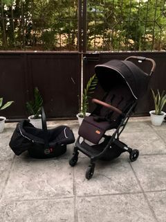 Apruva Baby Stroller With Car Seat 🖤 11K ORIG PRICE