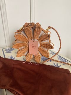 Aranaz  summer flower wicker bag
