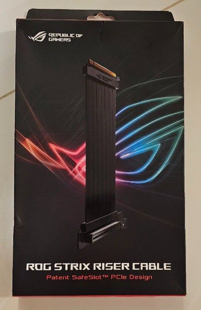 ASUS ROG Strix PCIe 3 riser cable, Computers & Tech, Parts ...