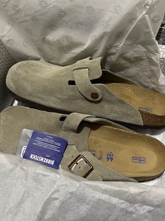 Birkenstock Boston Suede Taupe (sold out colorway)