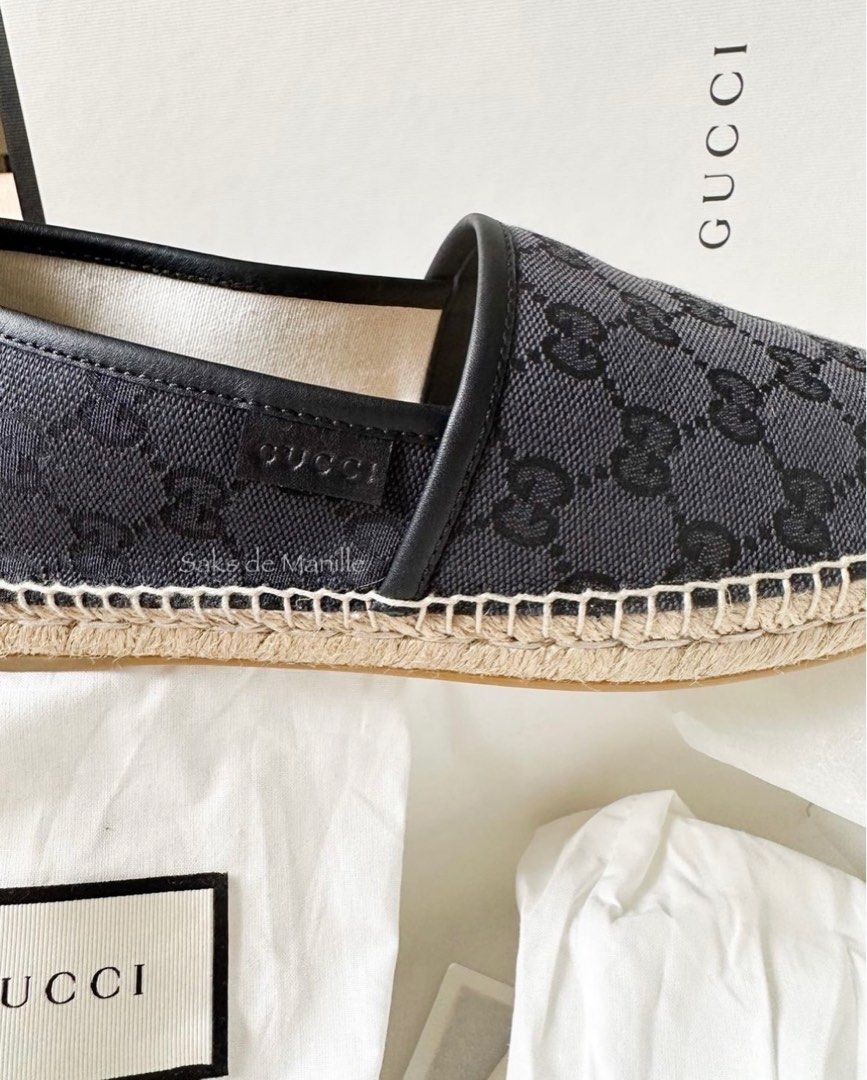 Gucci logo canvas espadrille on sale