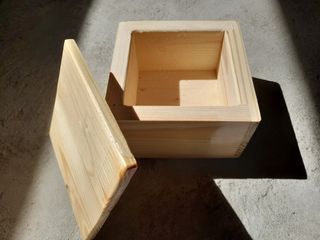 Brand New Hand-made Bespoke Custom Pine Wood Box 5x5x3 inches