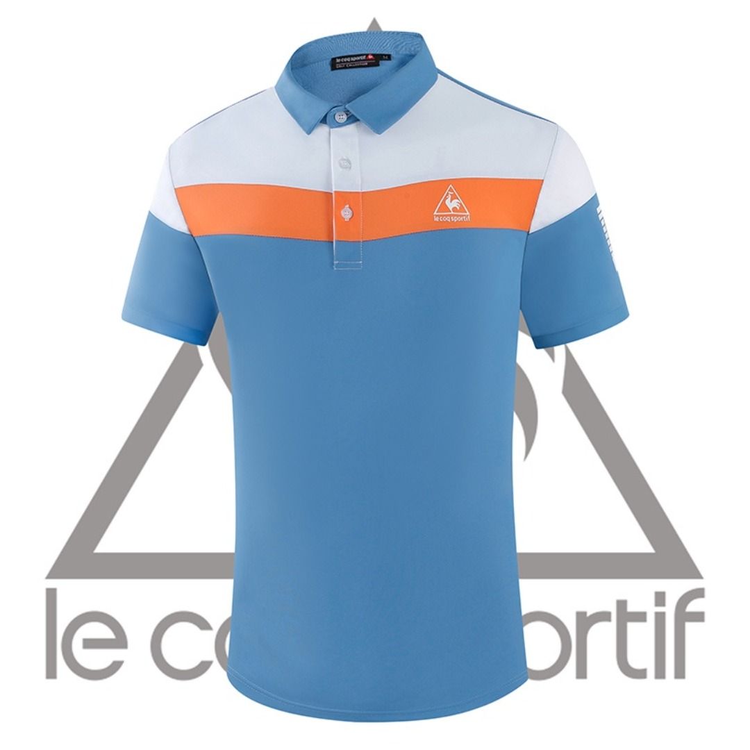 BRAND NEW IN STOCK Le coq sportif GOLF Clothing Men s Short Sleeved T Shirt POLO Shirt Summer Sports Color Matching Quick Drying Breathable Ball Clothes Men s Fashion Tops Sets Tshirts Polo Shirts on