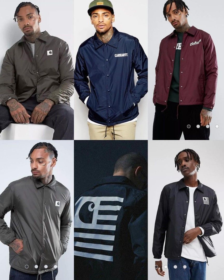 SOLD OUT CARHARTT COLLEGE COACH JACKET Fesyen Pria Pakaian Baju Luaran di Carousell