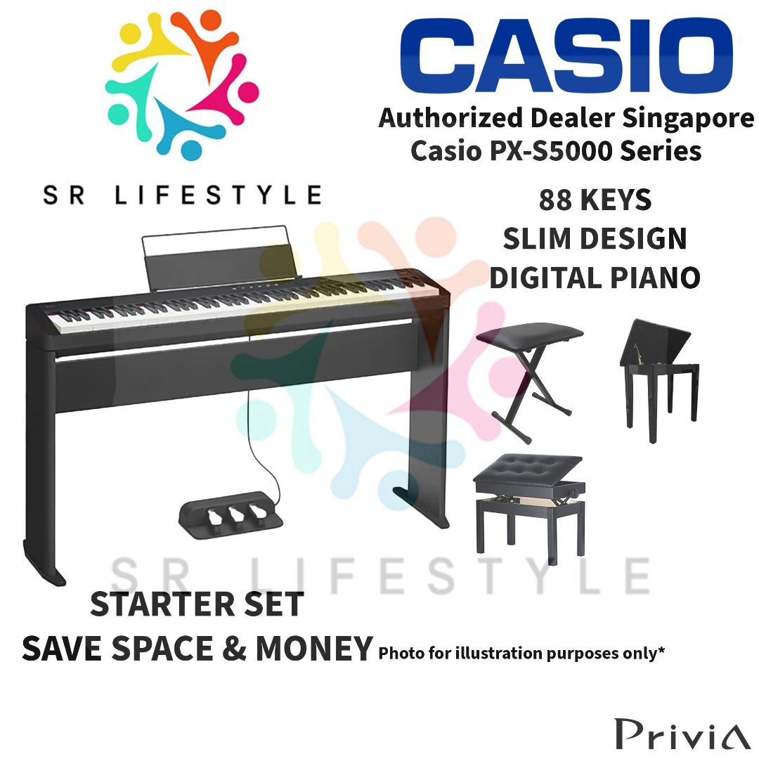 Casio Digital Piano PX S5000 Series PXS5000 Piano Keyboard 88 Keys Sale at SR Lifestyle Singapore Hobbies Toys Music Media Musical Instruments on Carousell